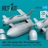 RESKIT RS72-0544 AGM-130C missiles (BLU-109 warhead) (2 pcs) with AN/AXQ-14 data link pod (1 pcs) (3D Printed) 1/72